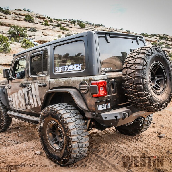 Westin Automotive 18-C WRANGLER JL WJ2 REAR BUMPER W/SENSORS TEXTURED BLACK 59-82045 - main